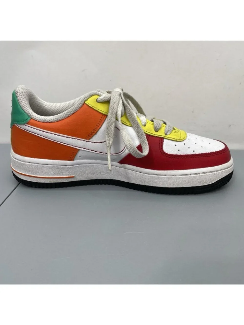Nike Air Force 1 Low LV8 GS Rubik's Cube Sneakers Shoes Athletic Colorful Kids 4